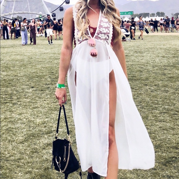 Sheer boho dress Outlet